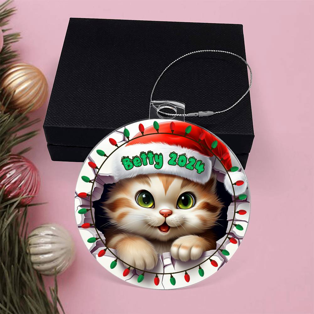 3D Kitten-A unique keepsake with our Personalized Acrylic Ornament,Christmas,Holiday,Gift 5 - Essential Home Zone Essential Home Zone Ornaments 3D Kitten-A unique keepsake with our Personalized Acrylic Ornament,Christmas,Holiday,Gift 5