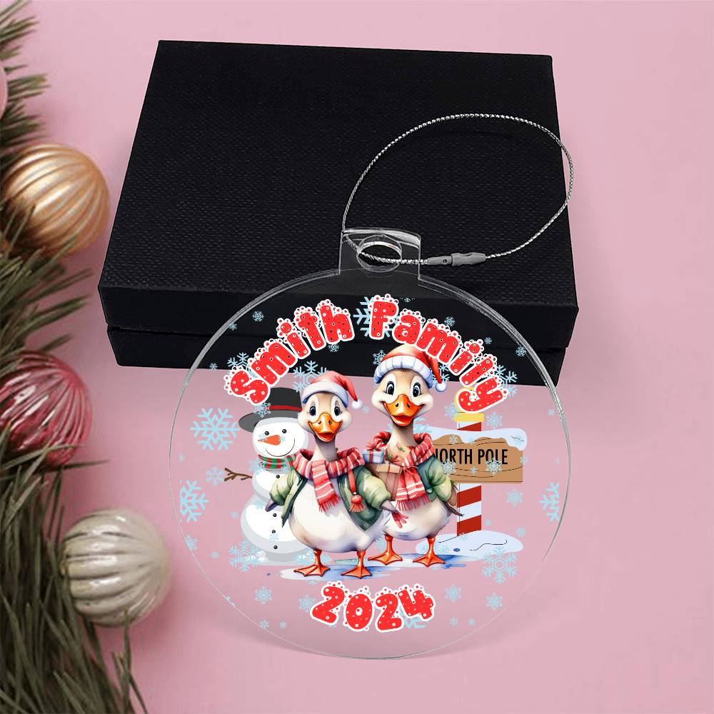 Winter Funny Ducks-A unique keepsake with our Personalized Acrylic Ornament,Christmas,Holiday,Gift 27 - Essential Home Zone Essential Home Zone Ornaments Winter Funny Ducks-A unique keepsake with our Personalized Acrylic Ornament,Christmas,Holiday,Gift 27