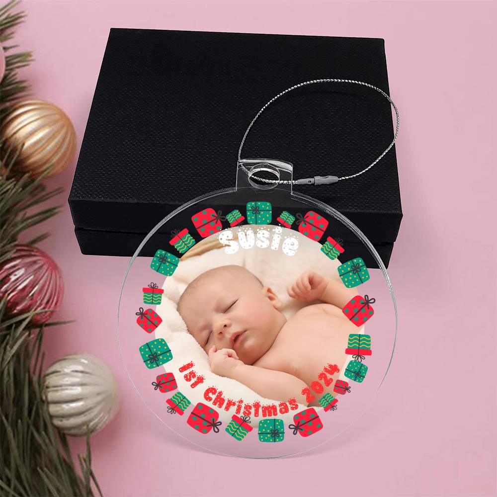 Your Baby's First Christmas-A unique keepsake with our Personalized Acrylic Ornament,Christmas,Gift 39 - Essential Home Zone Essential Home Zone Ornaments Your Baby's First Christmas-A unique keepsake with our Personalized Acrylic Ornament,Christmas,Gift 39