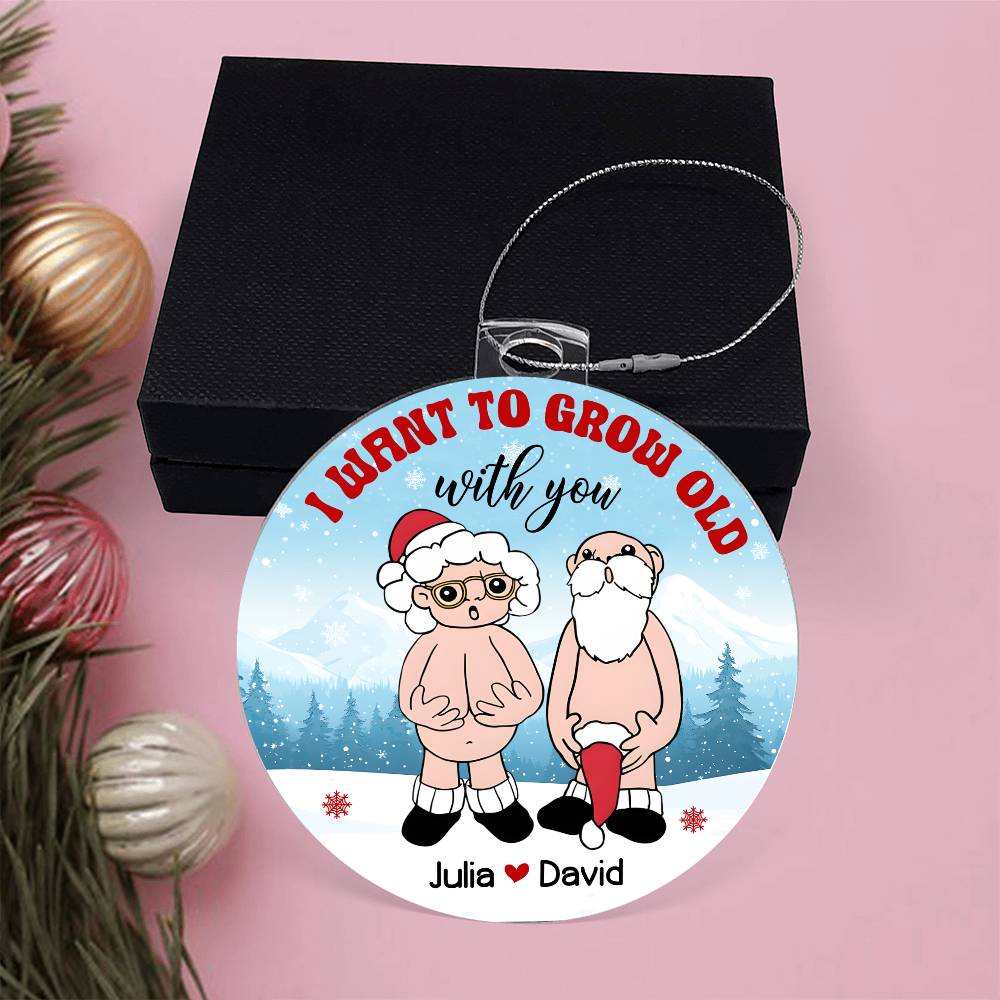 Grow Old-Personalized  this unique keepsake with our Personalized Acrylic Ornament45