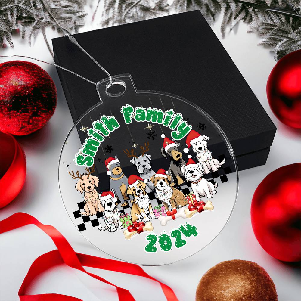 Dog Lovers-A unique keepsake with our Personalized Acrylic Ornament,Christmas,Gift,Holiday 31 - Essential Home Zone Essential Home Zone Ornaments Dog Lovers-A unique keepsake with our Personalized Acrylic Ornament,Christmas,Gift,Holiday 31