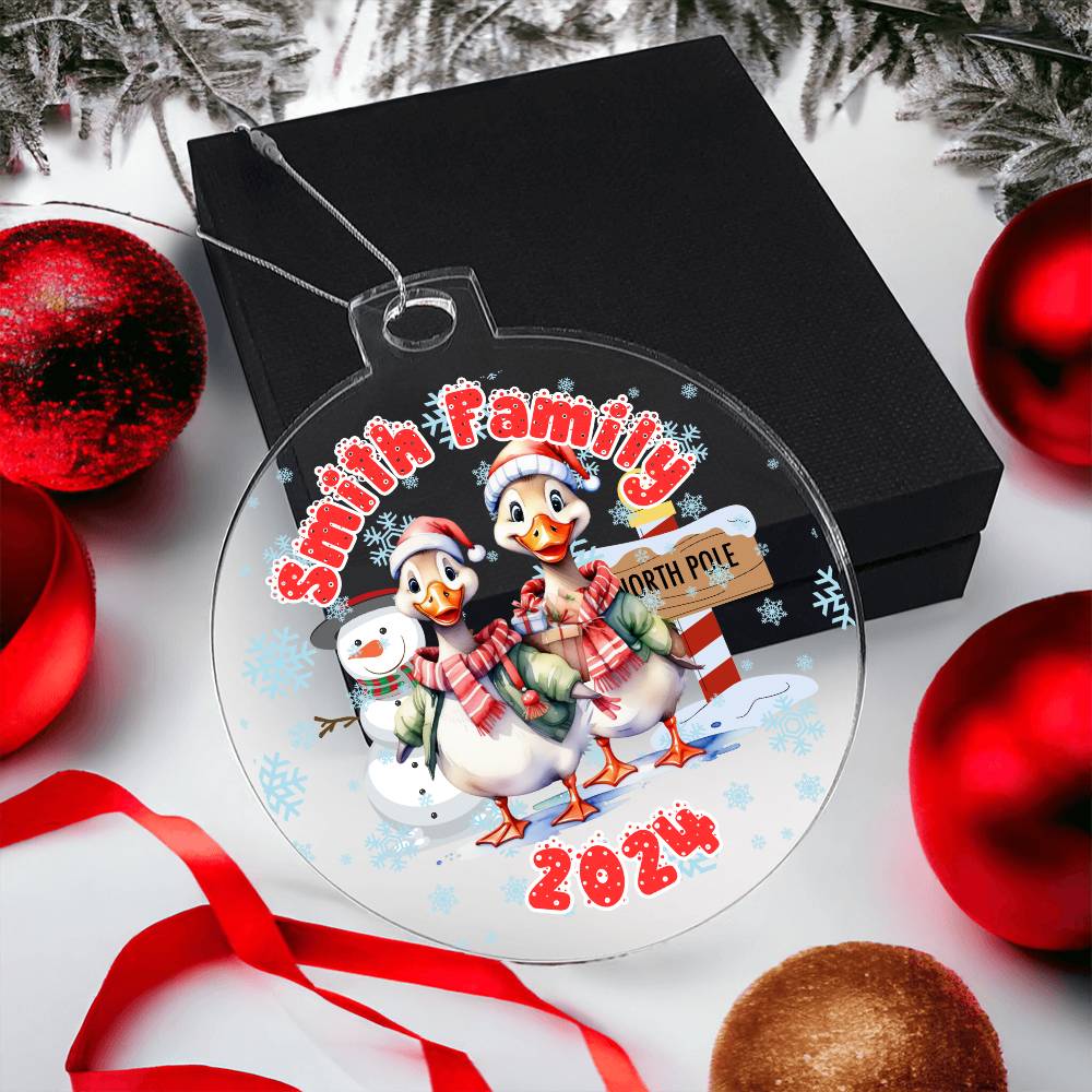 Winter Funny Ducks-A unique keepsake with our Personalized Acrylic Ornament,Christmas,Holiday,Gift 27 - Essential Home Zone Essential Home Zone Ornaments Winter Funny Ducks-A unique keepsake with our Personalized Acrylic Ornament,Christmas,Holiday,Gift 27