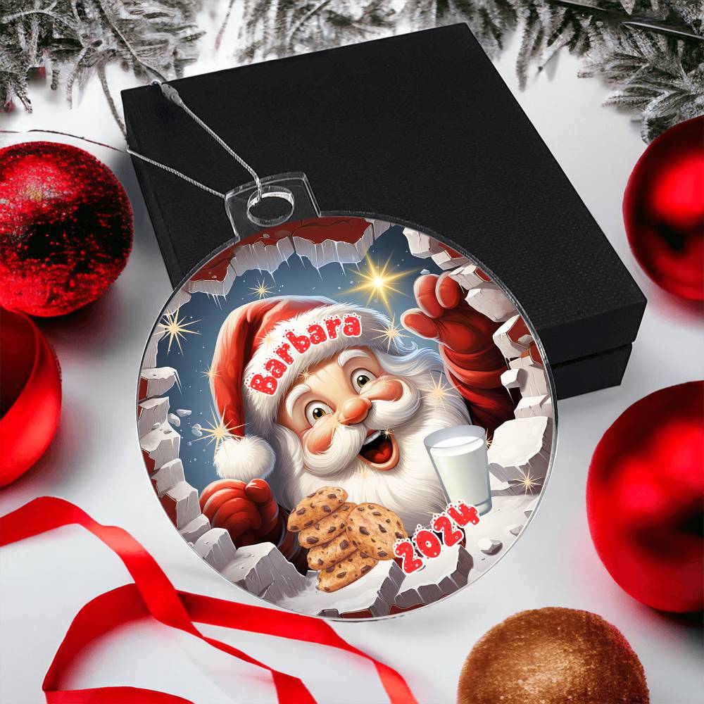 3D Santa-A unique keepsake with our Personalized Acrylic Ornament,Christmas,Holiday,Gift 8 - Essential Home Zone Essential Home Zone Ornaments 3D Santa-A unique keepsake with our Personalized Acrylic Ornament,Christmas,Holiday,Gift 8