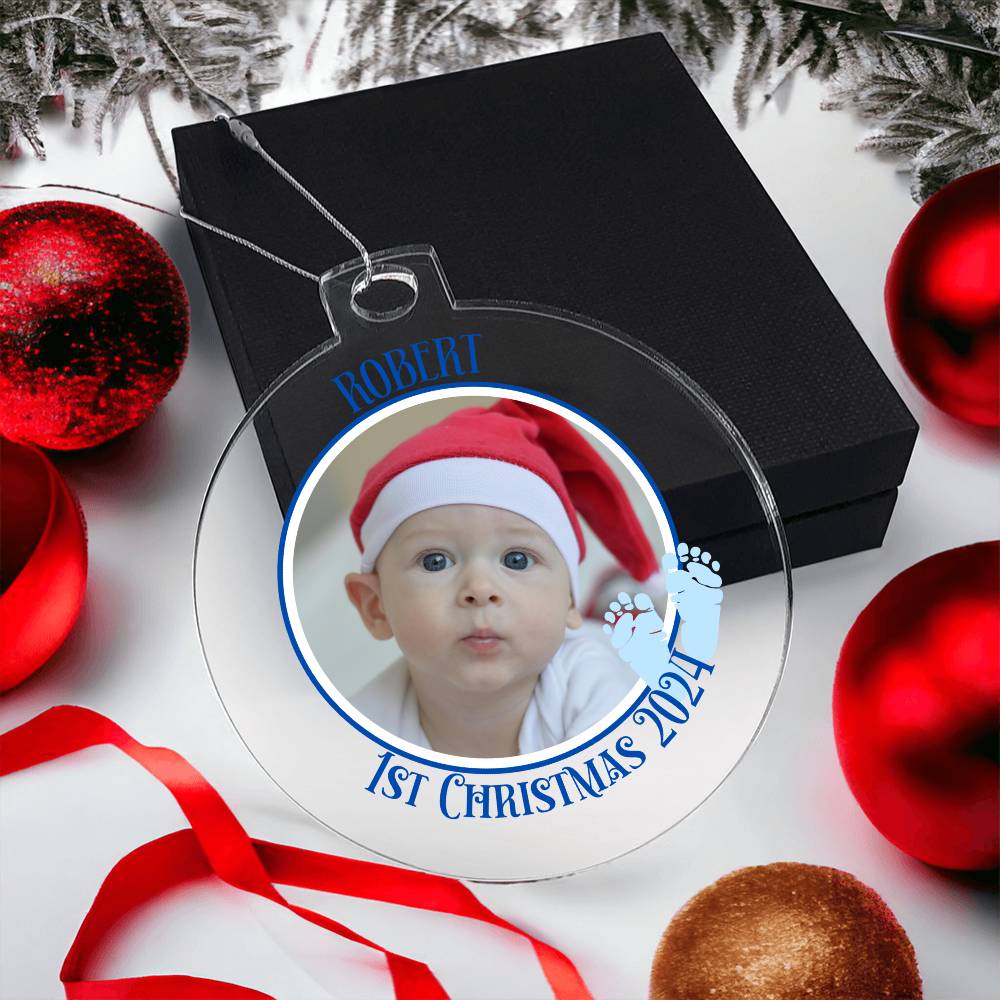 Baby's 1st Christmas Picture-A unique keepsake with our Personalized Acrylic Ornament,Christmas,Gift,Holiday 41 - Essential Home Zone Essential Home Zone Ornaments Baby's 1st Christmas Picture-A unique keepsake with our Personalized Acrylic Ornament,Christmas,Gift,Holiday 41