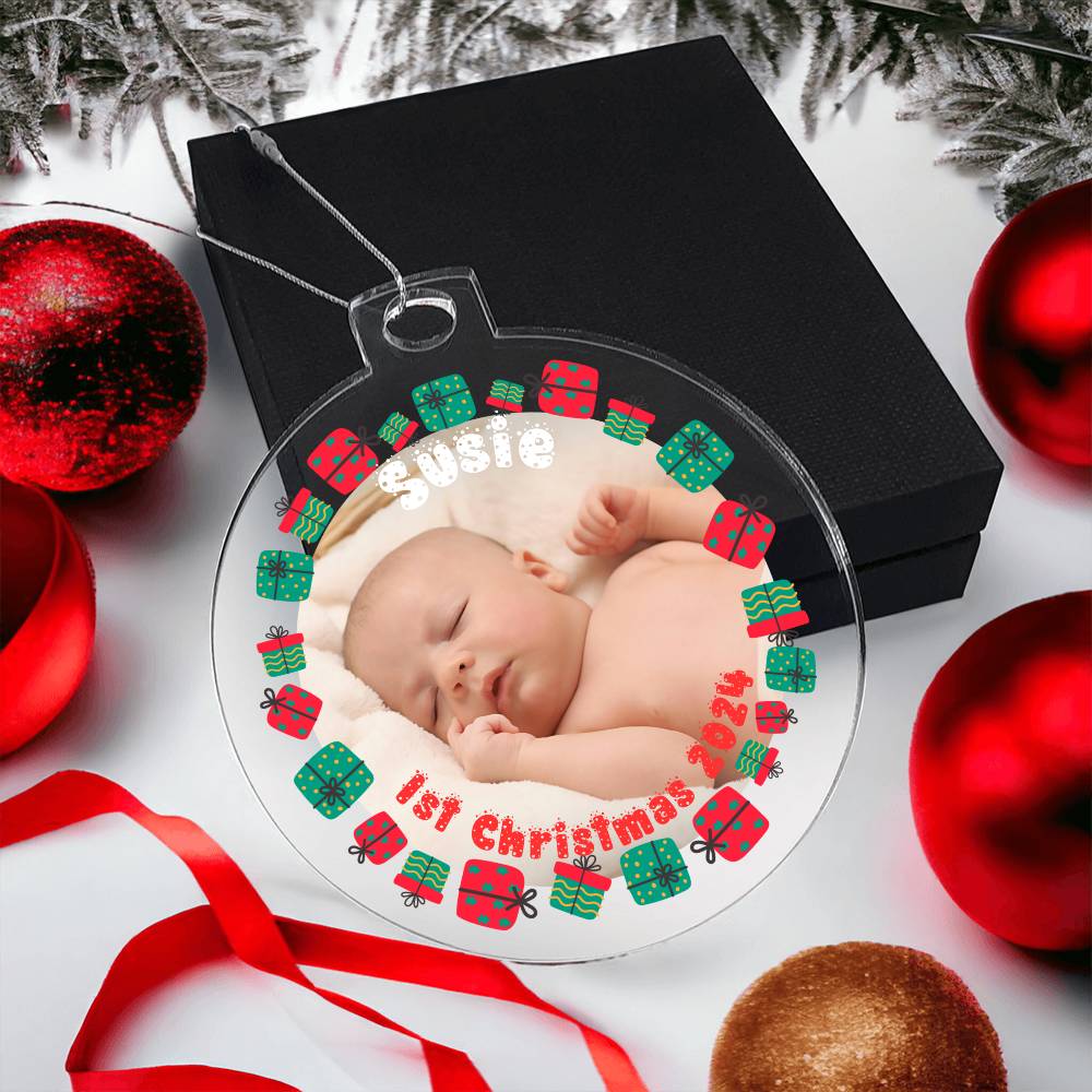 Your Baby's First Christmas-A unique keepsake with our Personalized Acrylic Ornament,Christmas,Gift 39 - Essential Home Zone Essential Home Zone Ornaments Your Baby's First Christmas-A unique keepsake with our Personalized Acrylic Ornament,Christmas,Gift 39