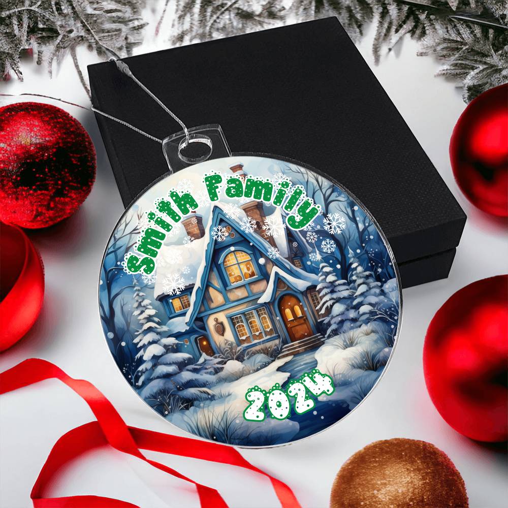 Snowy Winter Village-A unique keepsake with our Personalized Acrylic Ornament,Christmas,Holiday,Gift 12 - Essential Home Zone Essential Home Zone Ornaments Snowy Winter Village-A unique keepsake with our Personalized Acrylic Ornament,Christmas,Holiday,Gift 12