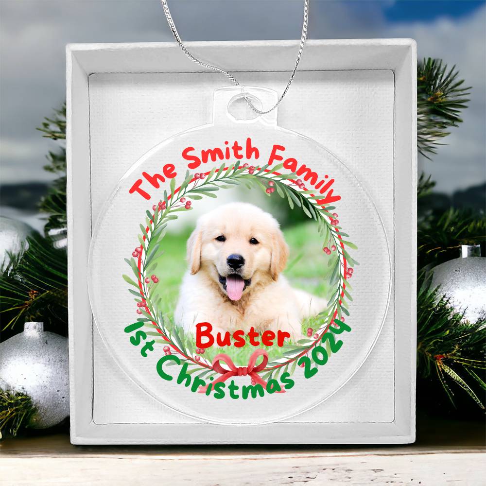 New Dog Parent 1st Christmas-A unique keepsake with our Personalized Acrylic Ornament,Christmas,Gift,Holiday 43 - Essential Home Zone Essential Home Zone Ornaments New Dog Parent 1st Christmas-A unique keepsake with our Personalized Acrylic Ornament,Christmas,Gift,Holiday 43