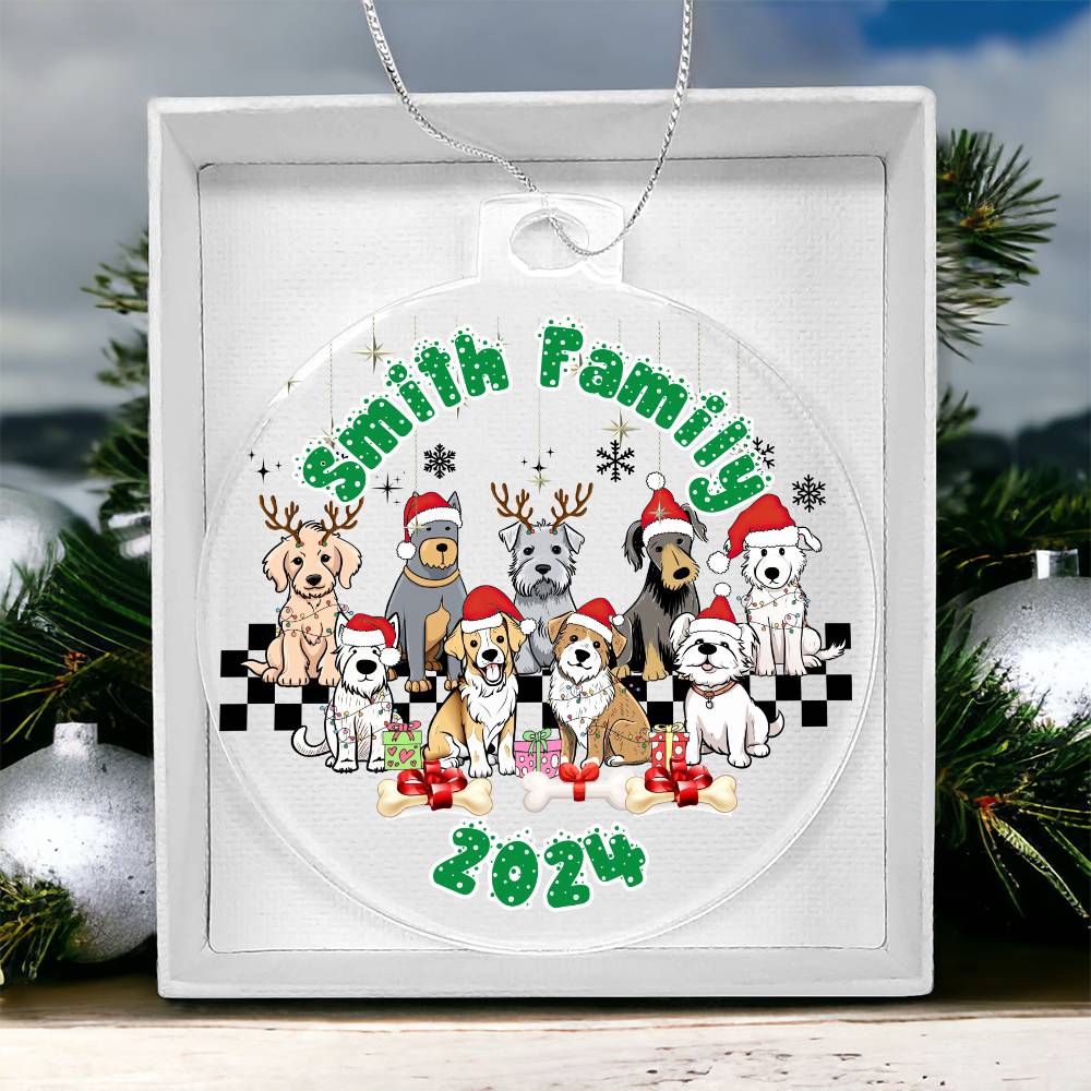 Dog Lovers-A unique keepsake with our Personalized Acrylic Ornament,Christmas,Gift,Holiday 31 - Essential Home Zone Essential Home Zone Acrylic Ornament with Gift Box Ornaments Dog Lovers-A unique keepsake with our Personalized Acrylic Ornament,Christmas,Gift,Holiday 31