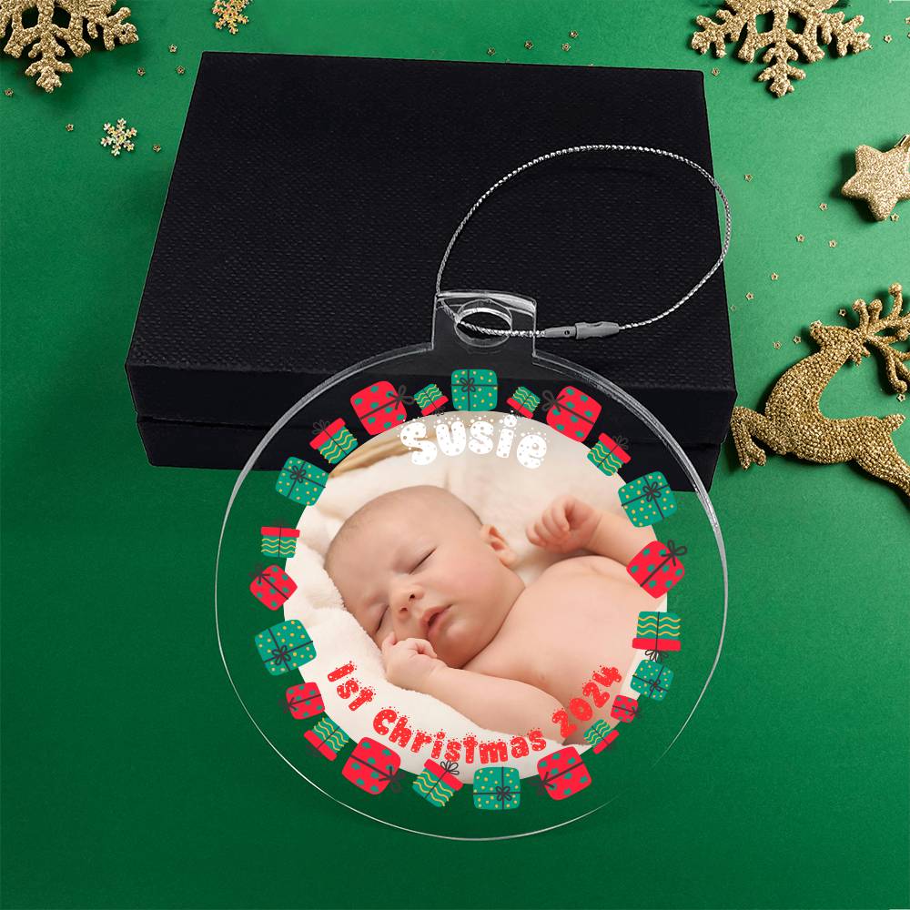 Your Baby's First Christmas-A unique keepsake with our Personalized Acrylic Ornament,Christmas,Gift 39 - Essential Home Zone Essential Home Zone Ornaments Your Baby's First Christmas-A unique keepsake with our Personalized Acrylic Ornament,Christmas,Gift 39