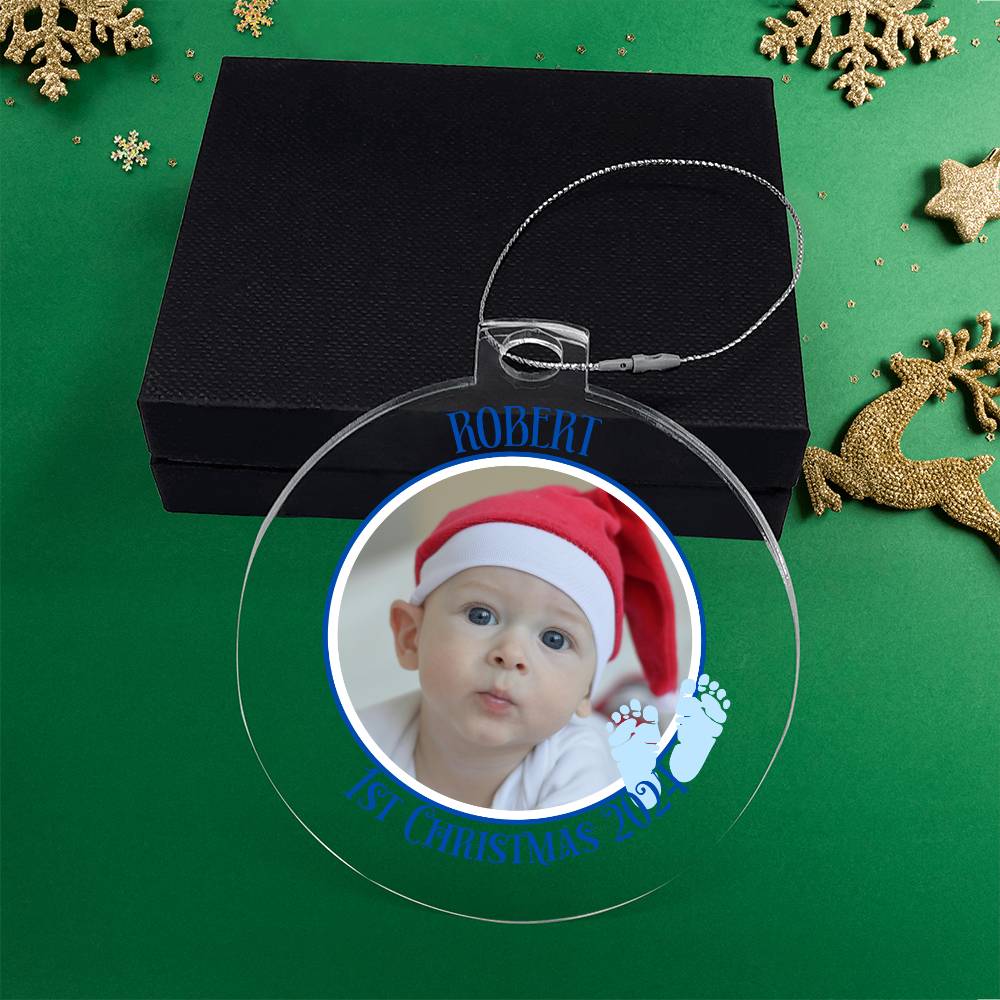 Baby's 1st Christmas Picture-A unique keepsake with our Personalized Acrylic Ornament,Christmas,Gift,Holiday 41 - Essential Home Zone Essential Home Zone Ornaments Baby's 1st Christmas Picture-A unique keepsake with our Personalized Acrylic Ornament,Christmas,Gift,Holiday 41