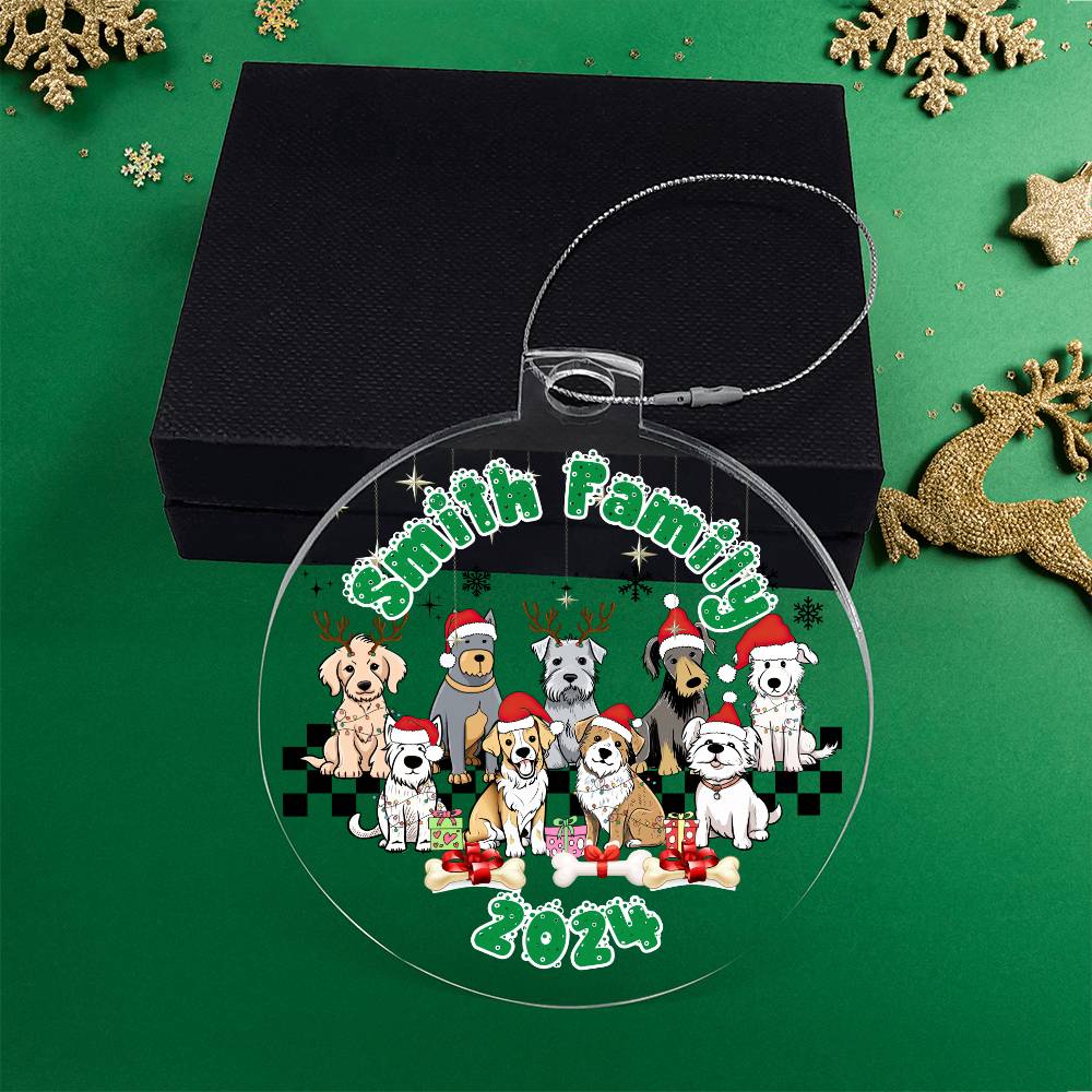 Dog Lovers-A unique keepsake with our Personalized Acrylic Ornament,Christmas,Gift,Holiday 31 - Essential Home Zone Essential Home Zone Ornaments Dog Lovers-A unique keepsake with our Personalized Acrylic Ornament,Christmas,Gift,Holiday 31