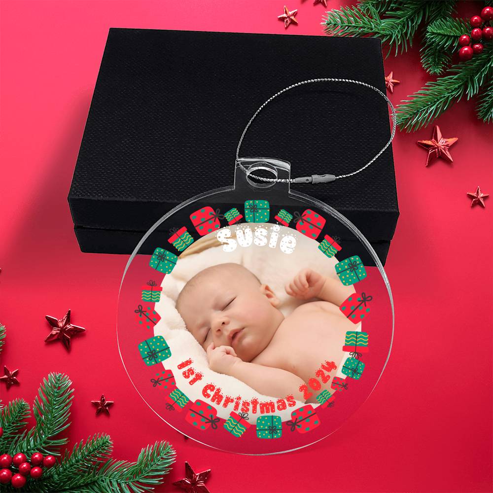 Your Baby's First Christmas-A unique keepsake with our Personalized Acrylic Ornament,Christmas,Gift 39 - Essential Home Zone Essential Home Zone Ornaments Your Baby's First Christmas-A unique keepsake with our Personalized Acrylic Ornament,Christmas,Gift 39