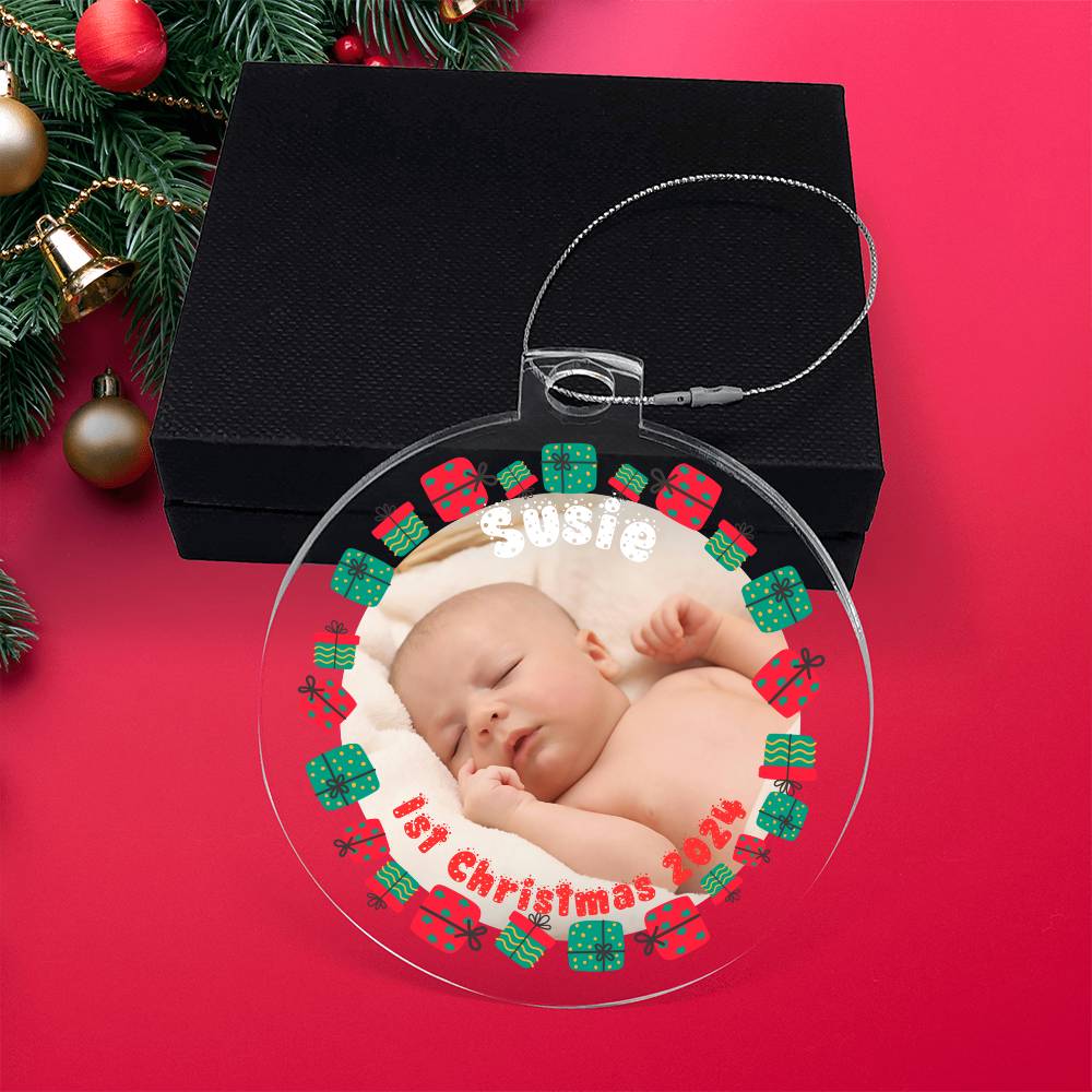 Your Baby's First Christmas-A unique keepsake with our Personalized Acrylic Ornament,Christmas,Gift 39 - Essential Home Zone Essential Home Zone Ornaments Your Baby's First Christmas-A unique keepsake with our Personalized Acrylic Ornament,Christmas,Gift 39