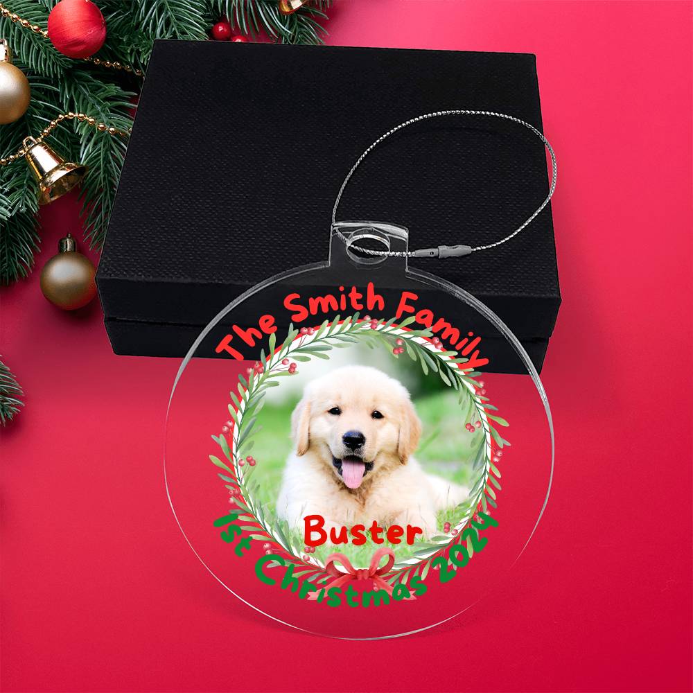 New Dog Parent 1st Christmas-A unique keepsake with our Personalized Acrylic Ornament,Christmas,Gift,Holiday 43 - Essential Home Zone Essential Home Zone Ornaments New Dog Parent 1st Christmas-A unique keepsake with our Personalized Acrylic Ornament,Christmas,Gift,Holiday 43