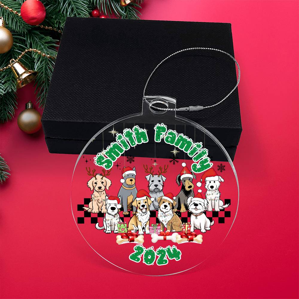 Dog Lovers-A unique keepsake with our Personalized Acrylic Ornament,Christmas,Gift,Holiday 31 - Essential Home Zone Essential Home Zone Ornaments Dog Lovers-A unique keepsake with our Personalized Acrylic Ornament,Christmas,Gift,Holiday 31