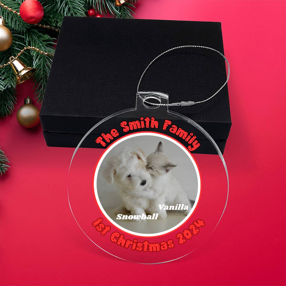 New Pet Parents 1st Christmas-A unique keepsake with our Personalized Acrylic Ornament,Christmas,Gift,Holiday 42 - Essential Home Zone Essential Home Zone Ornaments New Pet Parents 1st Christmas-A unique keepsake with our Personalized Acrylic Ornament,Christmas,Gift,Holiday 42