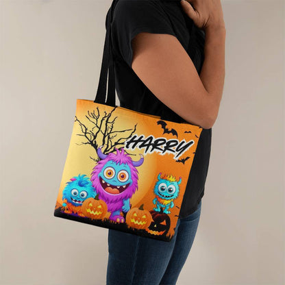 Halloween Monsters--Custom Name Halloween Trick or Treat Bag,Kids Halloween Candy Sack,Personalized Halloween Bag,Halloween Canvas Tote for Boy/Girl 23 - Essential Home Zone Essential Home Zone Tote Bags Halloween Monsters--Custom Name Halloween Trick or Treat Bag,Kids Halloween Candy Sack,Personalized Halloween Bag,Halloween Canvas Tote for Boy/Girl 23