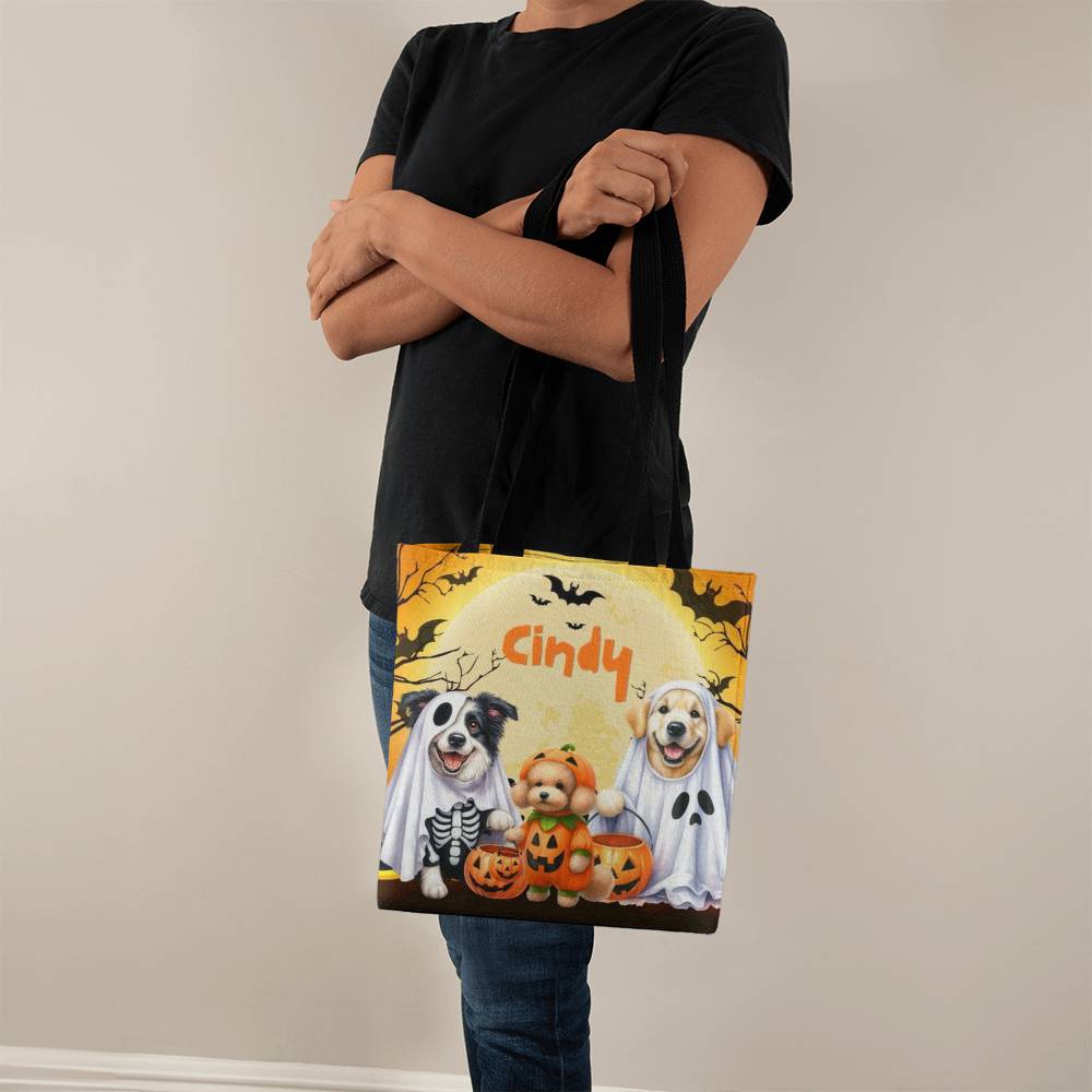 Halloween Dogs-Custom Name Halloween Trick or Treat Bag,Kids Halloween Candy Sack,Personalized Halloween Bag,Halloween Canvas Tote for Boy/Girl 32 - Essential Home Zone Essential Home Zone Tote Bags Halloween Dogs-Custom Name Halloween Trick or Treat Bag,Kids Halloween Candy Sack,Personalized Halloween Bag,Halloween Canvas Tote for Boy/Girl 32