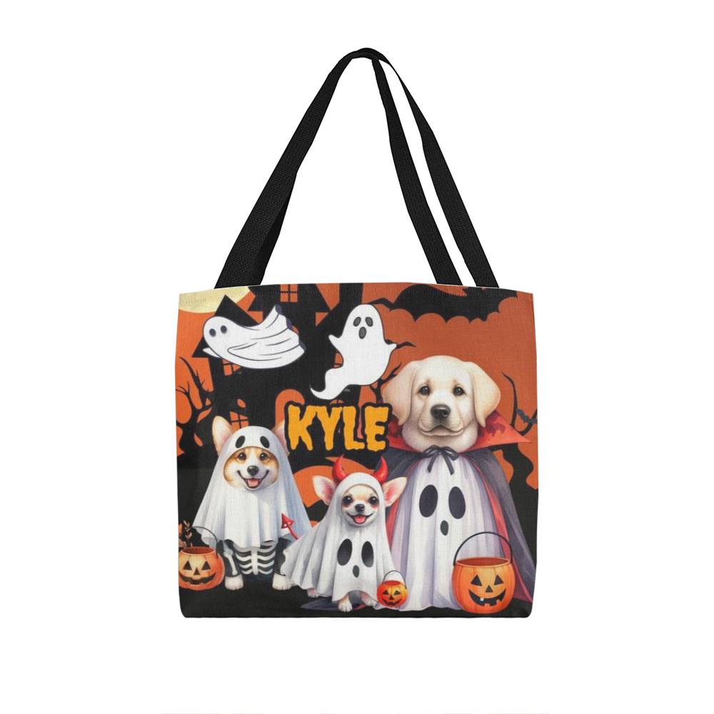 Halloween Dogs--Custom Name Halloween Trick or Treat Bag,Kids Halloween Candy Sack,Personalized Halloween Bag,Halloween Canvas Tote for Boy/Girl 21 - Essential Home Zone Essential Home Zone Tote Bags Halloween Dogs--Custom Name Halloween Trick or Treat Bag,Kids Halloween Candy Sack,Personalized Halloween Bag,Halloween Canvas Tote for Boy/Girl 21