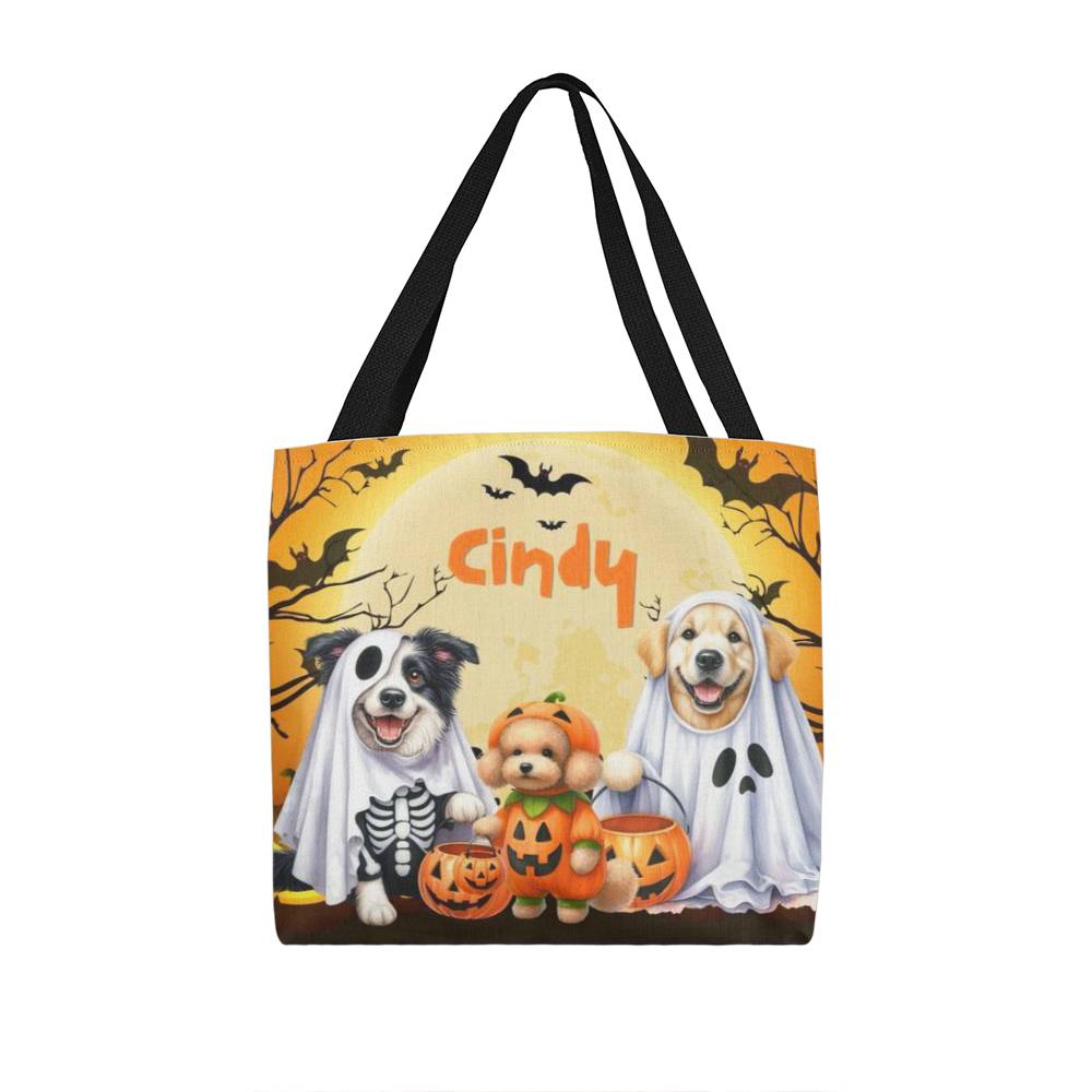 Halloween Dogs-Custom Name Halloween Trick or Treat Bag,Kids Halloween Candy Sack,Personalized Halloween Bag,Halloween Canvas Tote for Boy/Girl 32 - Essential Home Zone Essential Home Zone Tote Bags Halloween Dogs-Custom Name Halloween Trick or Treat Bag,Kids Halloween Candy Sack,Personalized Halloween Bag,Halloween Canvas Tote for Boy/Girl 32