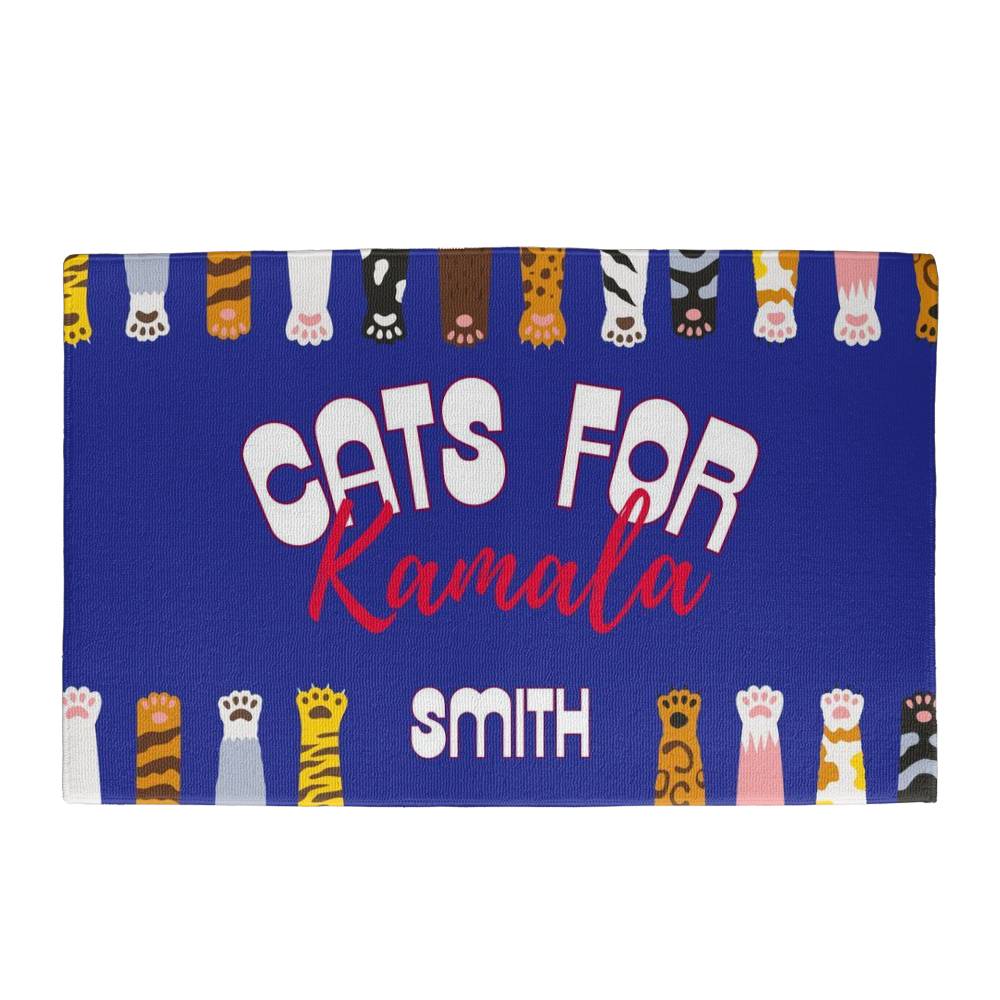 Cats For Kamala-Paws-Perfect for indoor or outdoor use,Cat Lady,doormat,Political Doormat,Democrat,Decor 3 - Essential Home Zone Essential Home Zone Home Decor Cats For Kamala-Paws-Perfect for indoor or outdoor use,Cat Lady,doormat,Political Doormat,Democrat,Decor 3