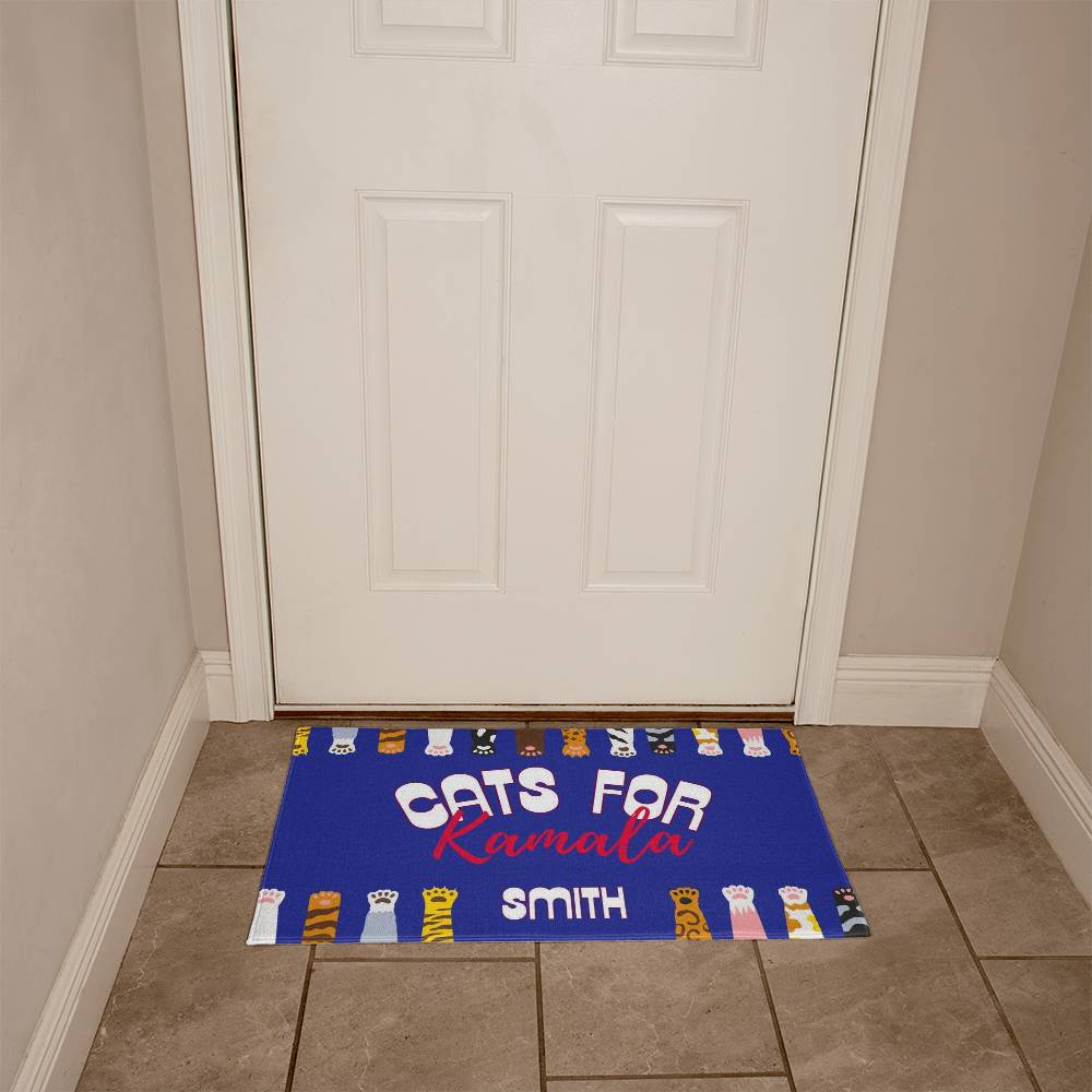 Cats For Kamala-Paws-Perfect for indoor or outdoor use,Cat Lady,doormat,Political Doormat,Democrat,Decor 3 - Essential Home Zone Essential Home Zone Home Decor Cats For Kamala-Paws-Perfect for indoor or outdoor use,Cat Lady,doormat,Political Doormat,Democrat,Decor 3