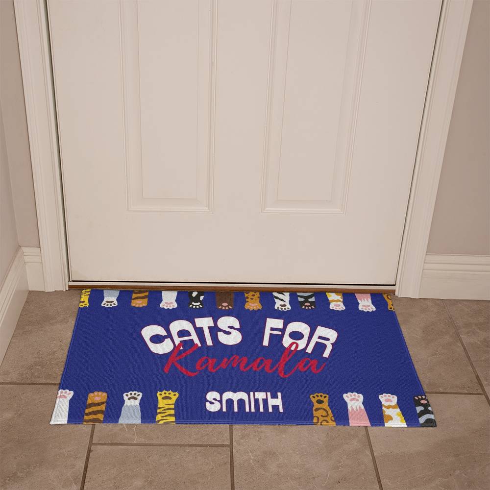 Cats For Kamala-Paws-Perfect for indoor or outdoor use,Cat Lady,doormat,Political Doormat,Democrat,Decor 3 - Essential Home Zone Essential Home Zone Home Decor Cats For Kamala-Paws-Perfect for indoor or outdoor use,Cat Lady,doormat,Political Doormat,Democrat,Decor 3