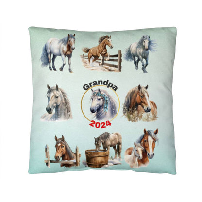 Wild Horses Personalized Pillow Cover with Insert–Perfect Family Gift,Premium Polyester for Comfort & Durability,Elevate Relaxation! 5P