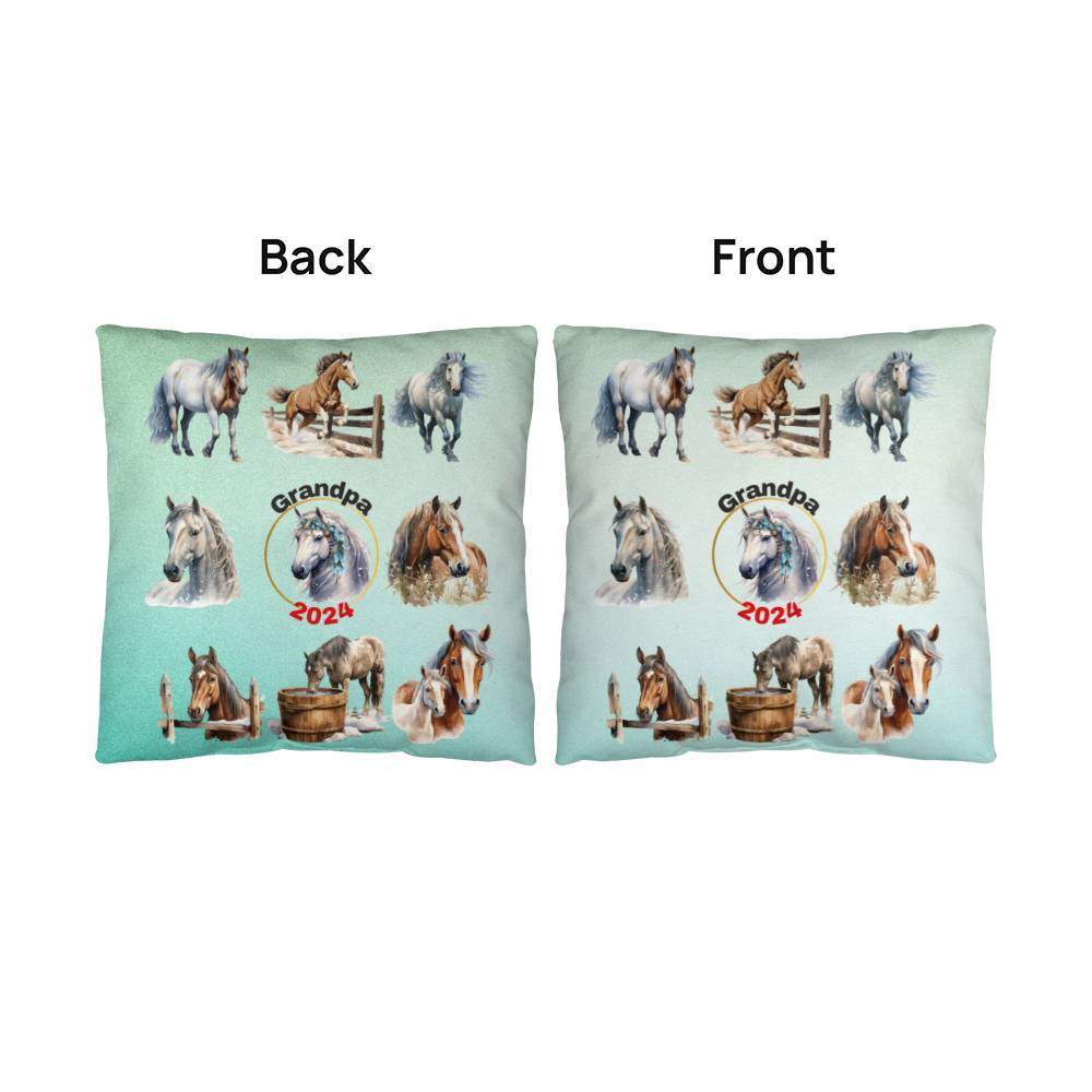 Wild Horses Personalized Pillow Cover with Insert–Perfect Family Gift,Premium Polyester for Comfort & Durability,Elevate Relaxation! 5P