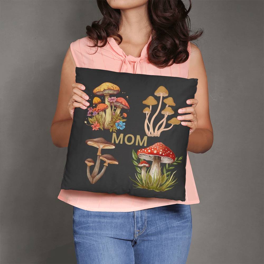 Wild Mushrooms Personalized Pillow Cover with Insert–Perfect Family Gift,Premium Polyester for Comfort & Durability,Elevate Relaxation! 3P