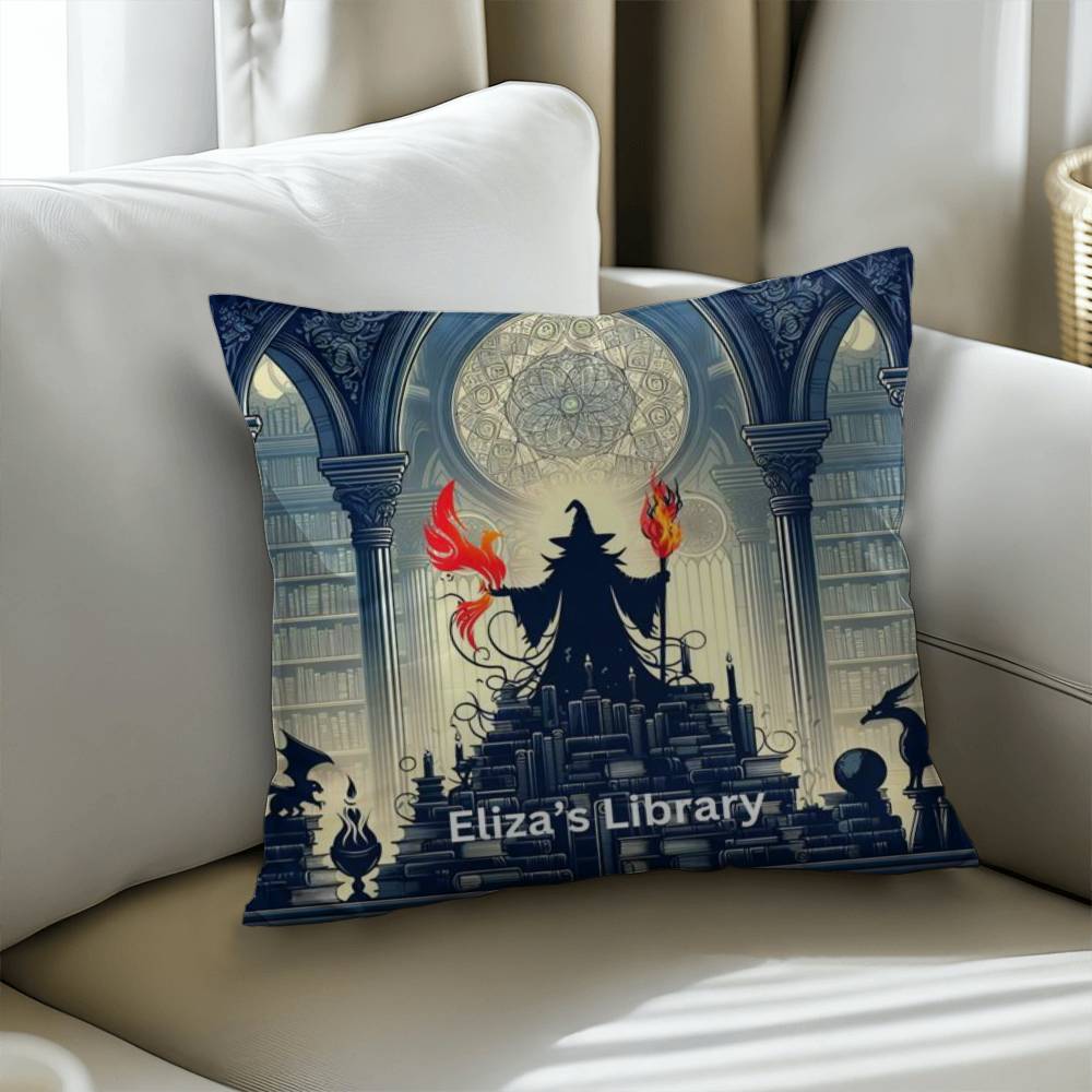 Wizard Personalized Pillow Cover with Insert–Perfect Family Gift,Premium Polyester for Comfort & Durability,Elevate Relaxation! 15P