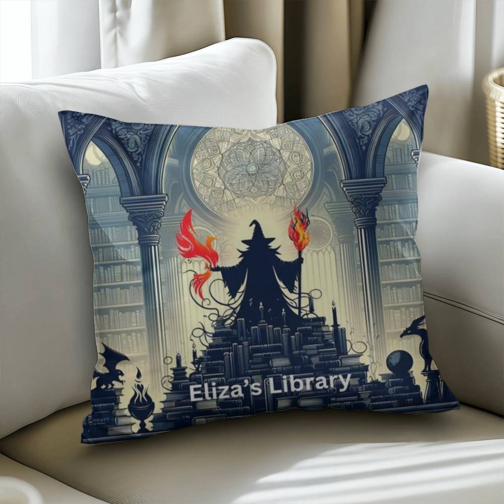 Wizard Personalized Pillow Cover with Insert–Perfect Family Gift,Premium Polyester for Comfort & Durability,Elevate Relaxation! 15P