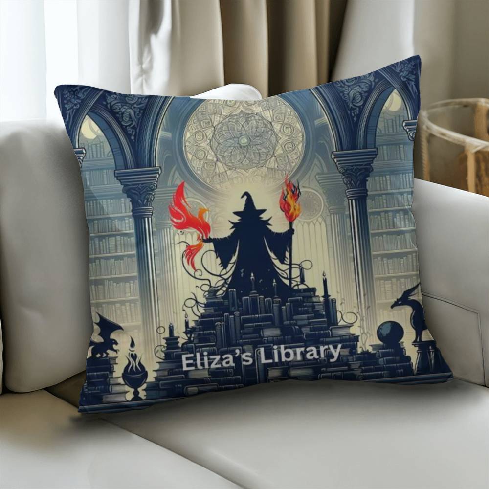 Wizard Personalized Pillow Cover with Insert–Perfect Family Gift,Premium Polyester for Comfort & Durability,Elevate Relaxation! 15P