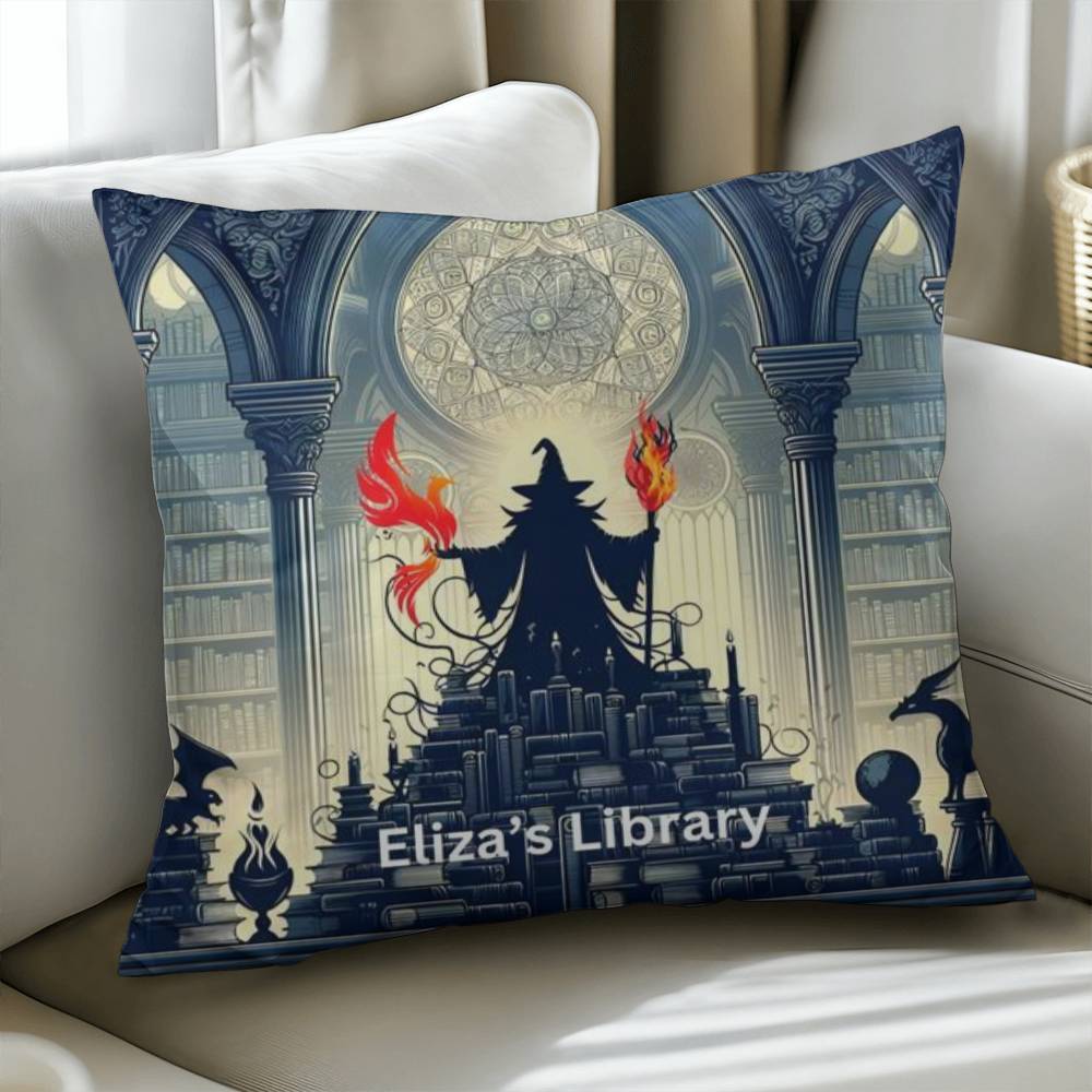 Wizard Personalized Pillow Cover with Insert–Perfect Family Gift,Premium Polyester for Comfort & Durability,Elevate Relaxation! 15P