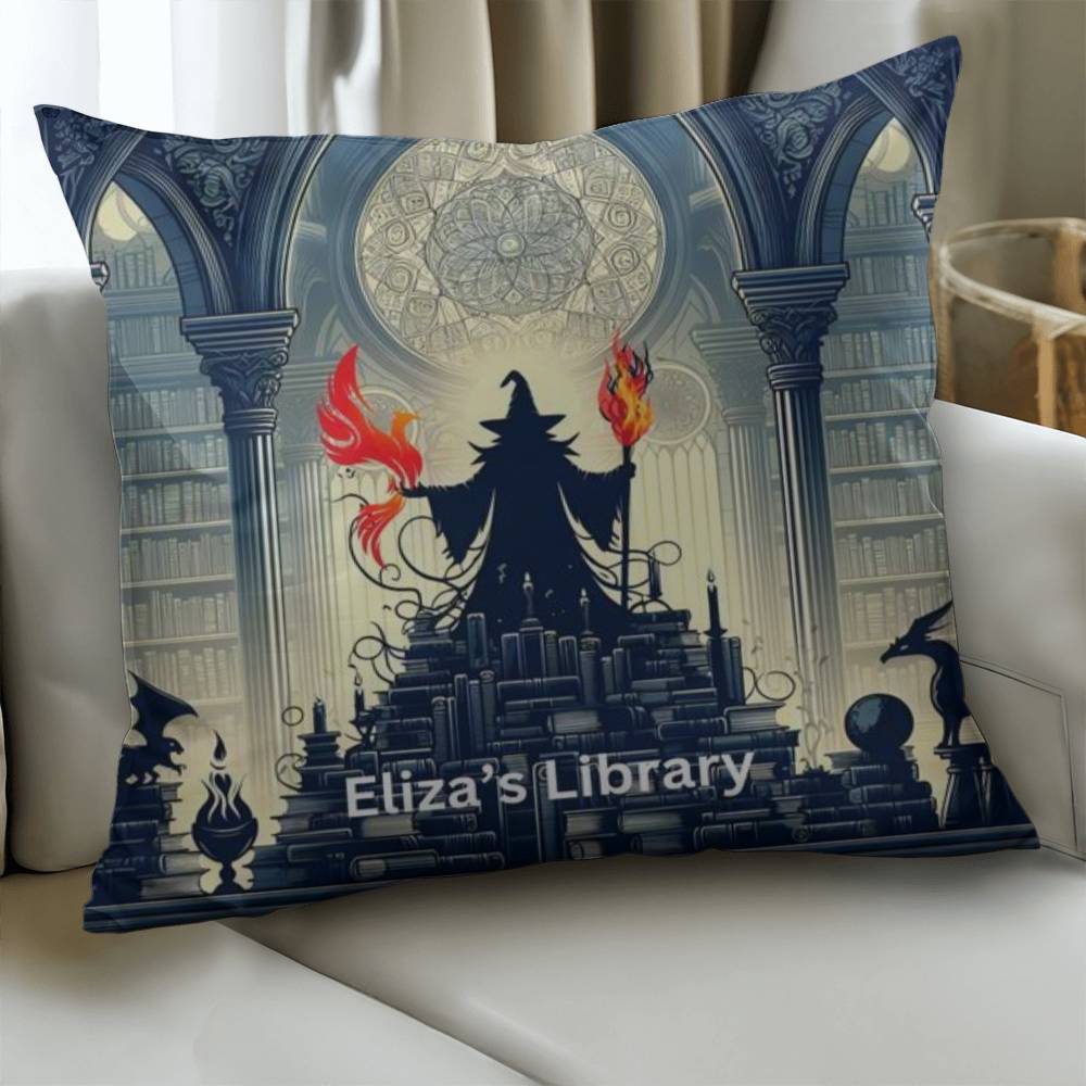 Wizard Personalized Pillow Cover with Insert–Perfect Family Gift,Premium Polyester for Comfort & Durability,Elevate Relaxation! 15P