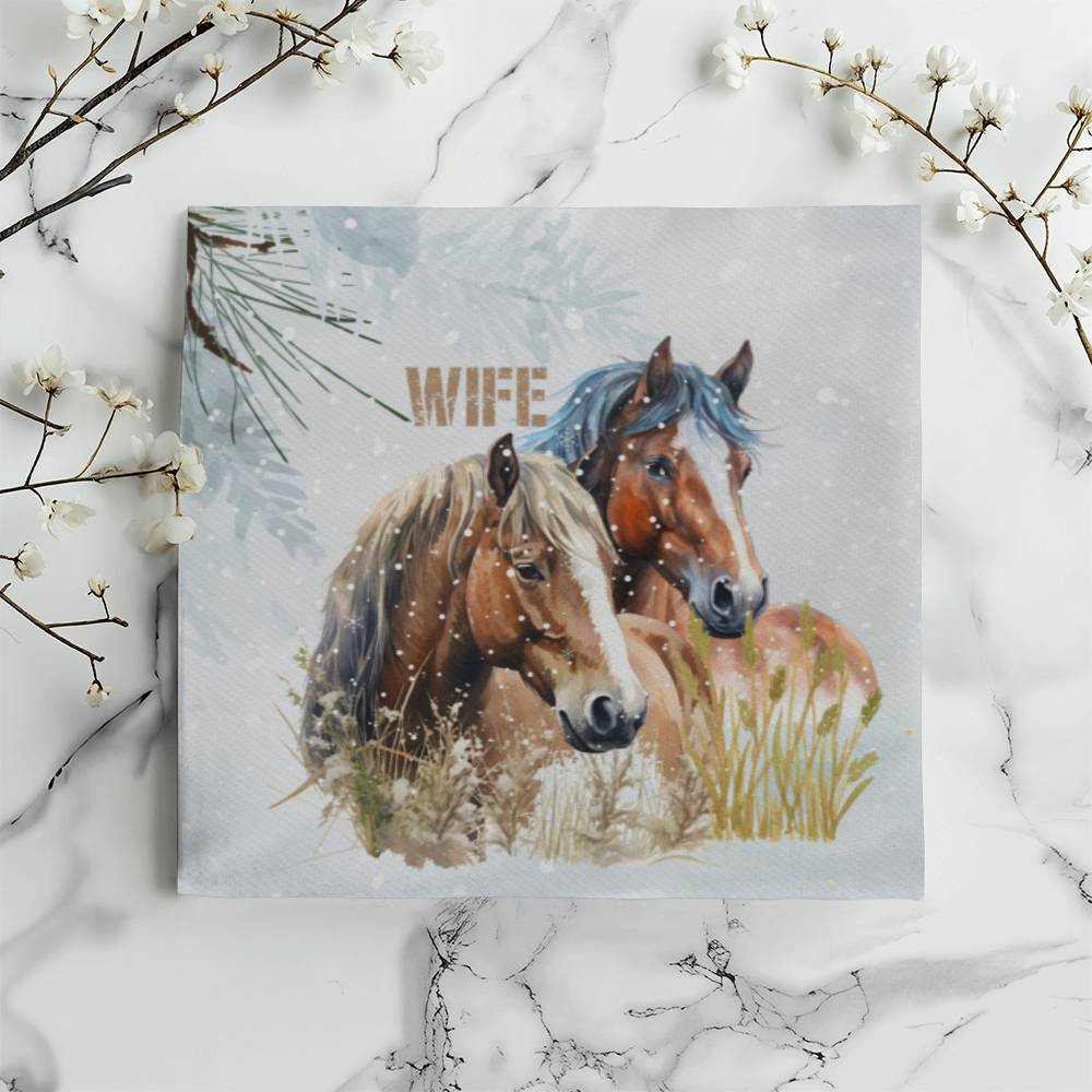 Wild Horses-Gift for your wife-Personalized this sleek and functional Pillow Cover that brings both style and convenience to your indoor home decor 9