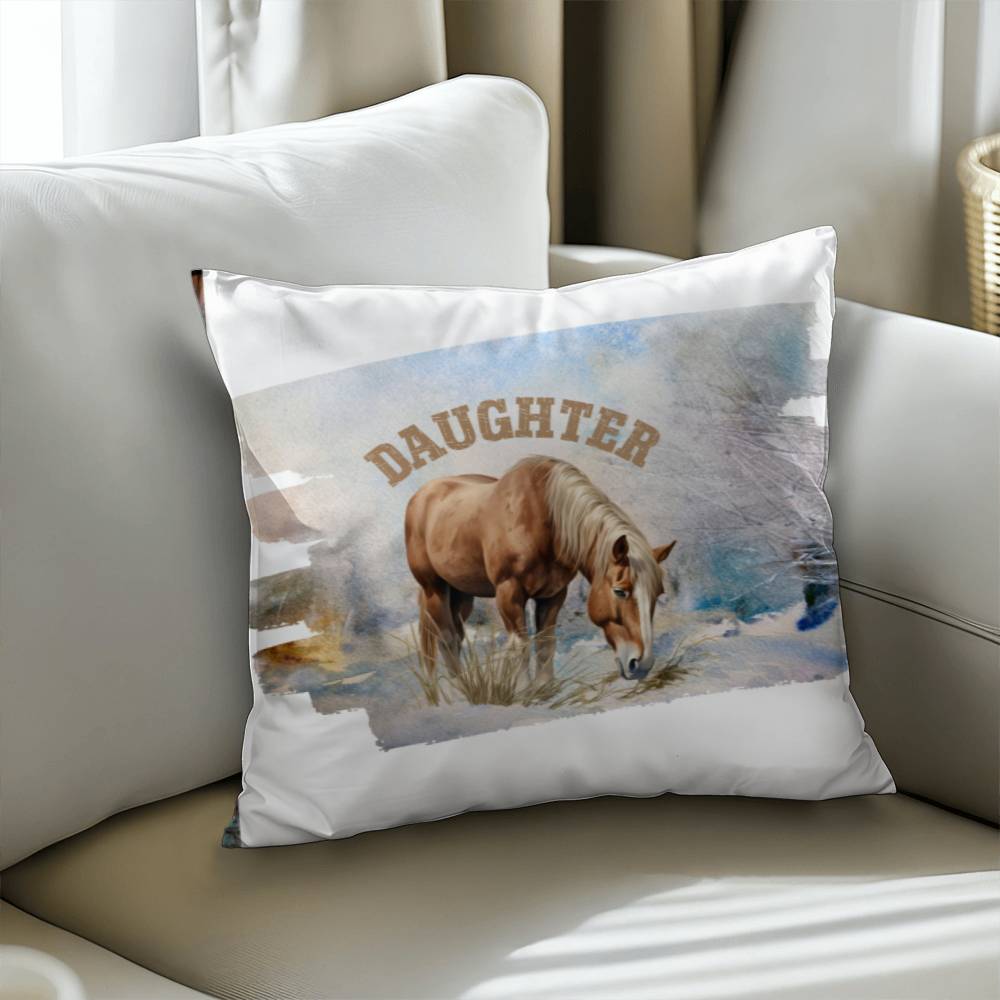 Wild Horses- GReat gift for your Daughter-Personalized this sleek and functional Pillow Cover that brings both style and convenience to your indoor home decor  10