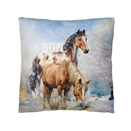 Wild Horses- Gift For your Son- Personalized this sleek and functional Pillow Cover that brings both style and convenience to your indoor home decor 11