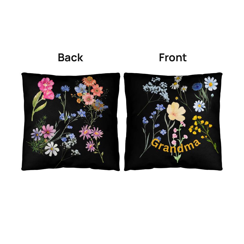 Wildflowers-Personalized this sleek and functional Pillow Cover that brings both style and convenience to your indoor home decor 4