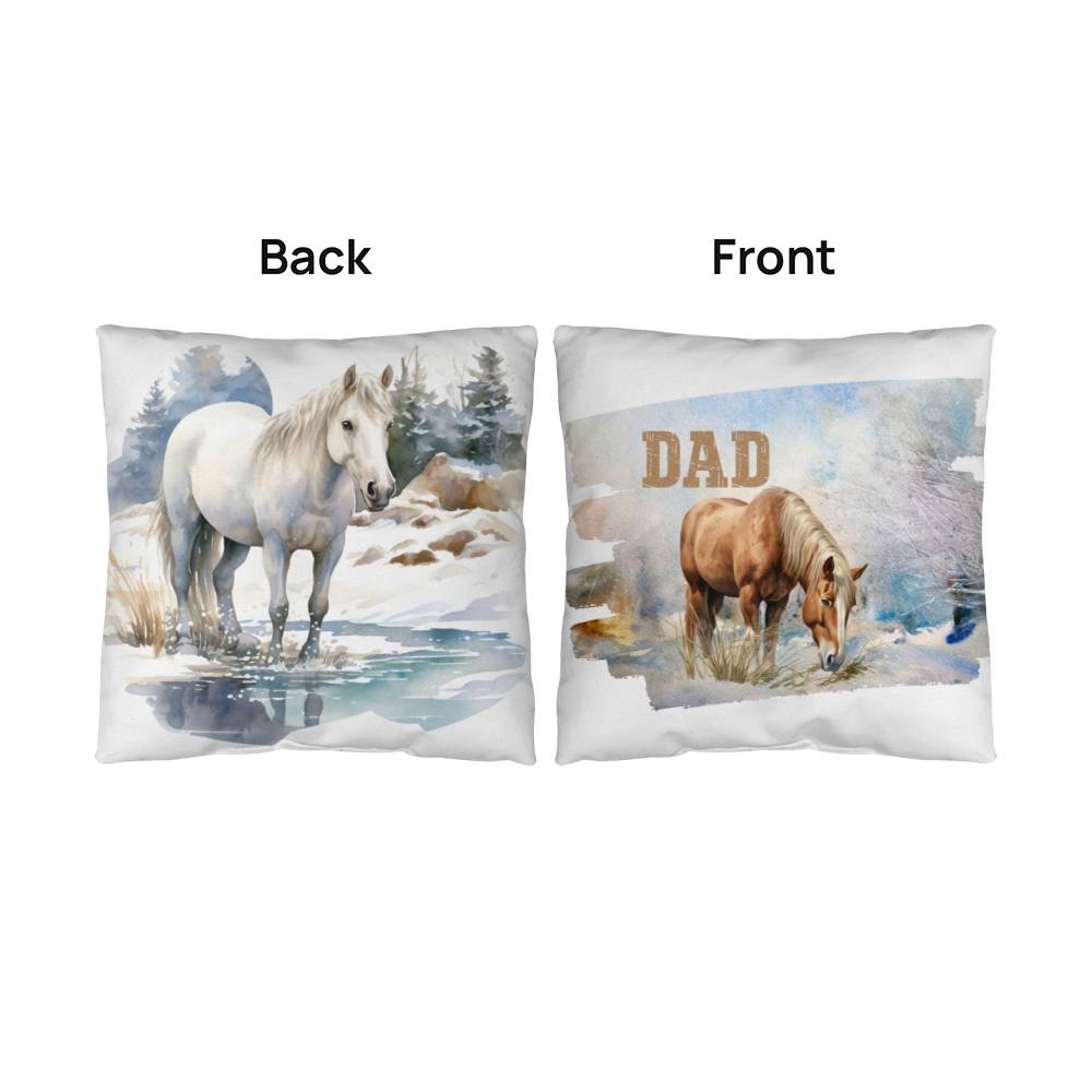 Wild Horses- For Dad-Personalized this sleek and functional Pillow Cover that brings both style and convenience to your indoor home decor 7