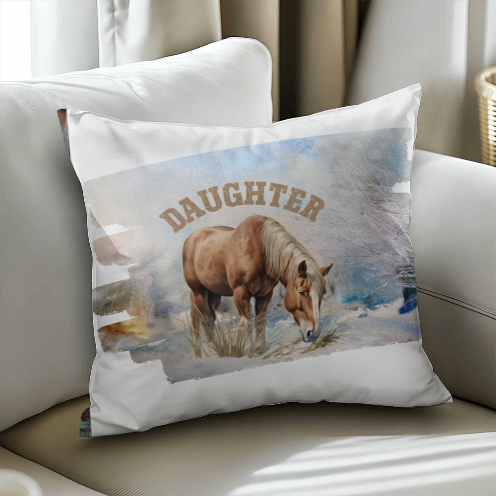 Wild Horses- GReat gift for your Daughter-Personalized this sleek and functional Pillow Cover that brings both style and convenience to your indoor home decor  10