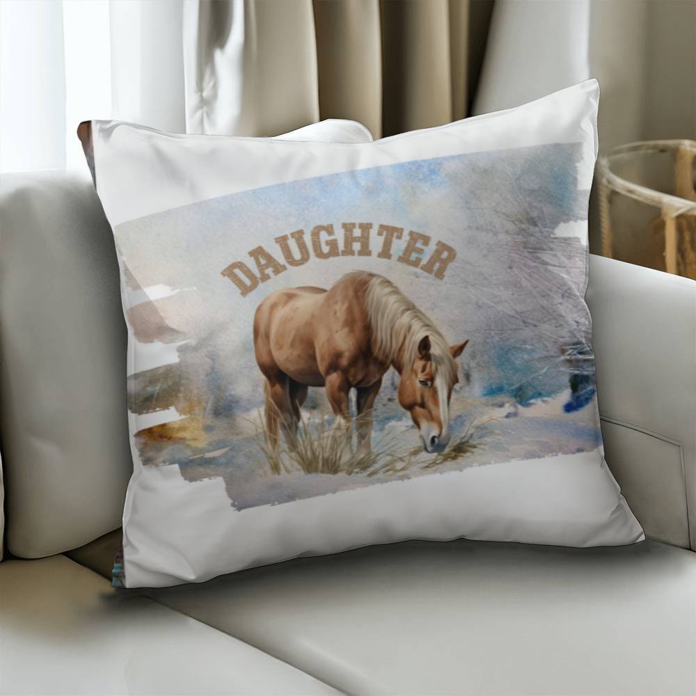 Wild Horses- GReat gift for your Daughter-Personalized this sleek and functional Pillow Cover that brings both style and convenience to your indoor home decor  10