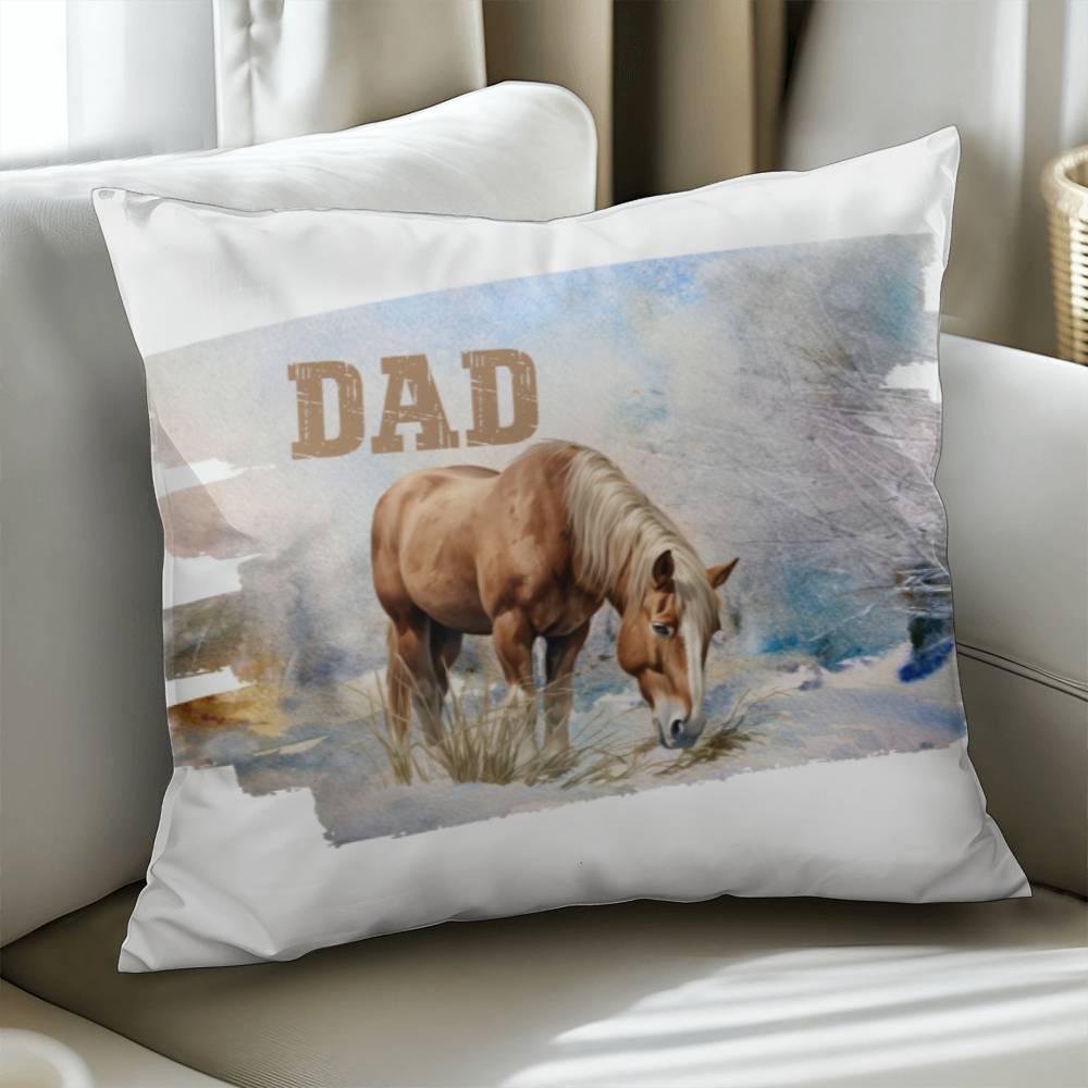 Wild Horses- For Dad-Personalized this sleek and functional Pillow Cover that brings both style and convenience to your indoor home decor 7