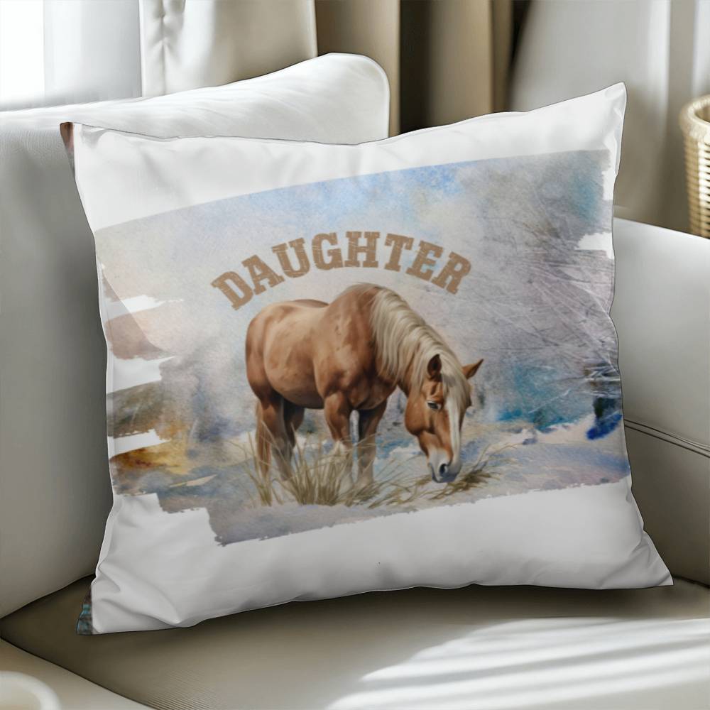 Wild Horses- GReat gift for your Daughter-Personalized this sleek and functional Pillow Cover that brings both style and convenience to your indoor home decor  10