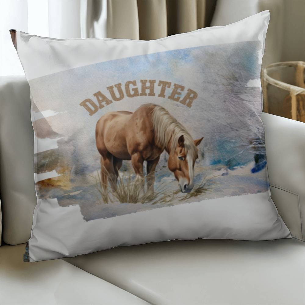 Wild Horses- GReat gift for your Daughter-Personalized this sleek and functional Pillow Cover that brings both style and convenience to your indoor home decor  10