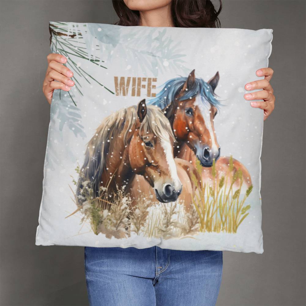 Wild Horses-Gift for your wife-Personalized this sleek and functional Pillow Cover that brings both style and convenience to your indoor home decor 9