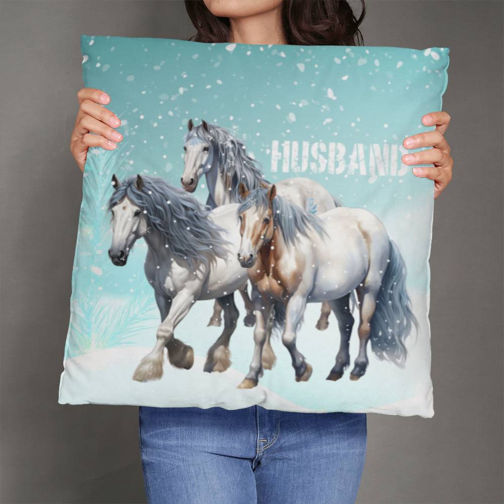 Wild Horses- For Husband-Personalized this sleek and functional Pillow Cover that brings both style and convenience to your indoor home decor 8