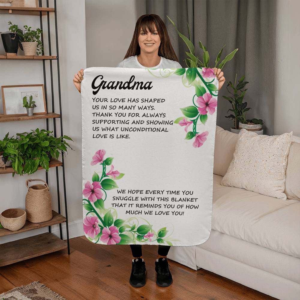 To Grandma-Sherpa Fleece Blanket - Essential Home Zone Essential Home Zone 30" x 40" Blanket To Grandma-Sherpa Fleece Blanket