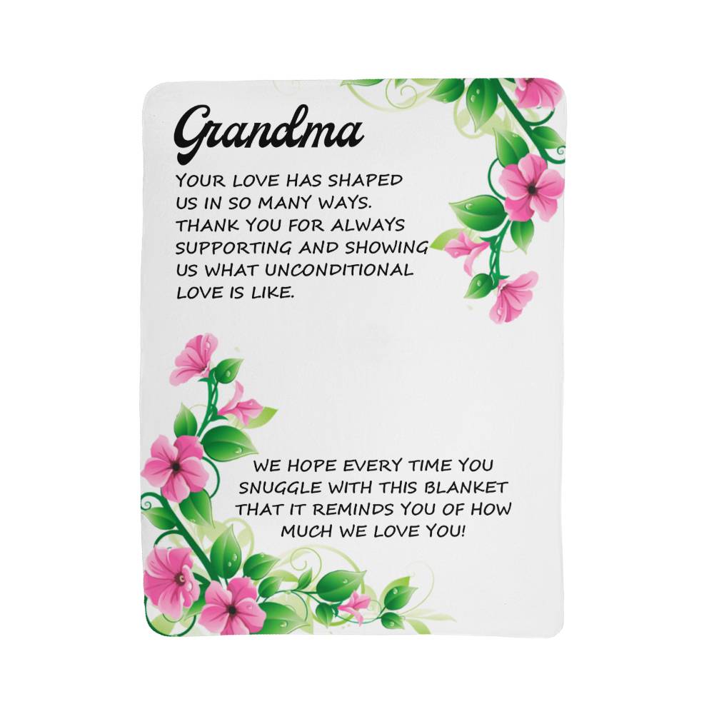 To Grandma-Sherpa Fleece Blanket - Essential Home Zone Essential Home Zone 60" x 80" Blanket To Grandma-Sherpa Fleece Blanket