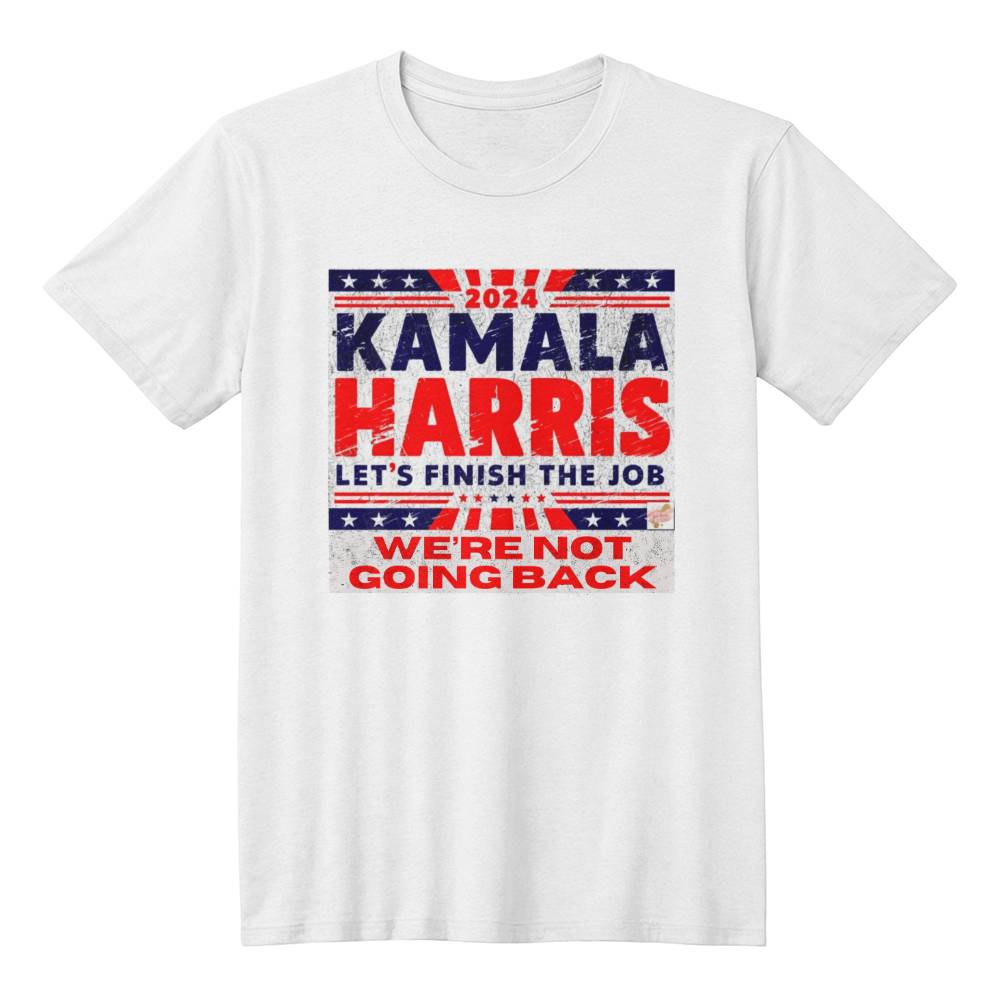 Let's Finish The Job-Bella Canvas 3001 Unisex Jersey Tee,political t shirts, Kamala,Election,Vote,Democratic,Madam President,Election 130 - Essential Home Zone Essential Home Zone White / XS Clothing Let's Finish The Job-Bella Canvas 3001 Unisex Jersey Tee,political t shirts, Kamala,Election,Vote,Democratic,Madam President,Election 130